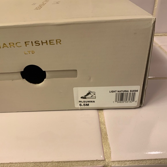 Marc Fisher Light Natural Suede Boots. Size 6.5 - Picture 9 of 9